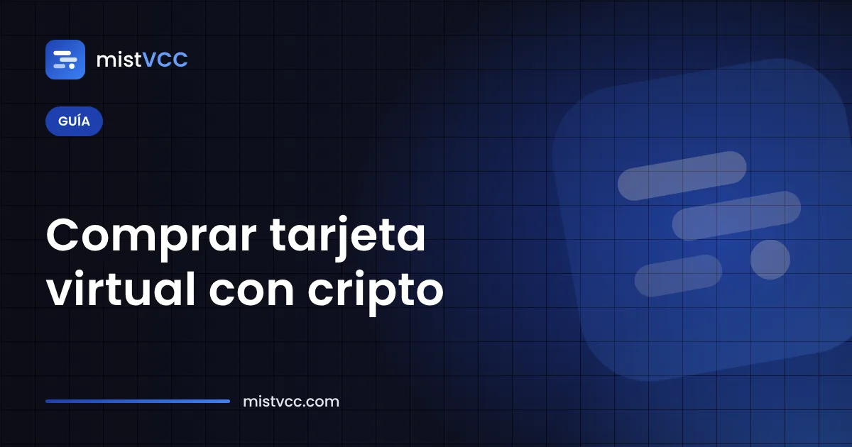 Tarjeta virtual prepago recargada con USDT