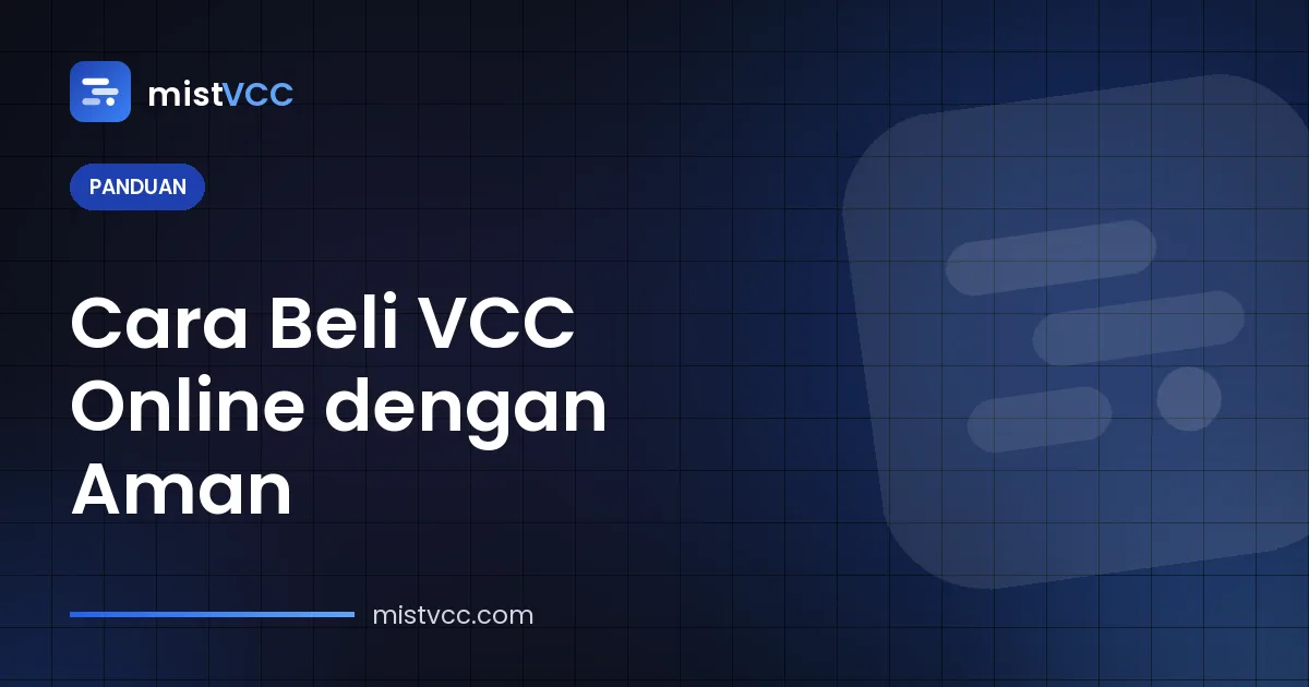 Cara beli VCC online — kartu kredit virtual prabayar yang diisi dengan USDT