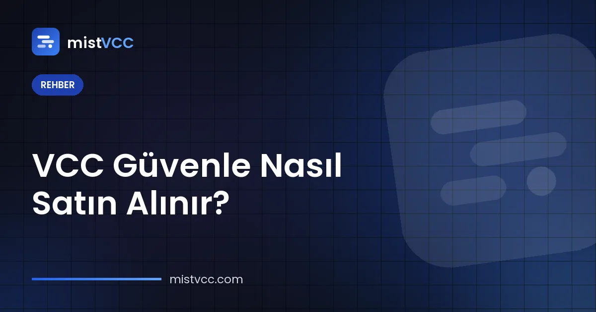 VCC nasıl satın alınır — USDT ile yüklenen ön ödemeli sanal kart