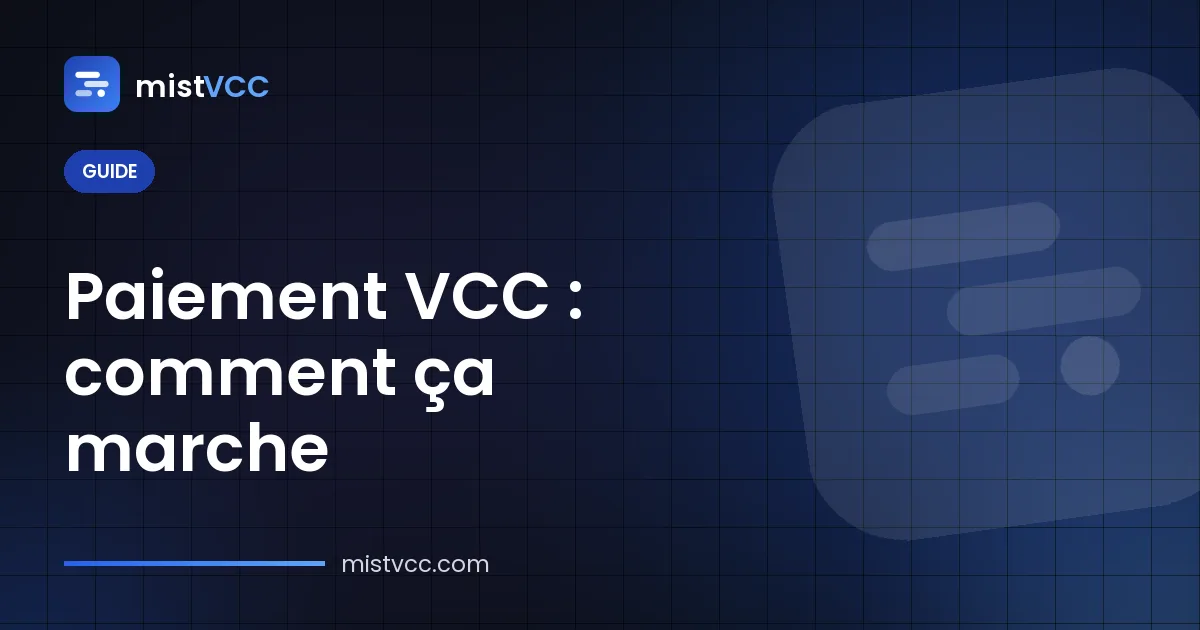 Paiement VCC expliqué — autorisation, statuts en attente, réglé et refusé d'une carte virtuelle